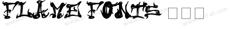 FLAME FONTS字体转换